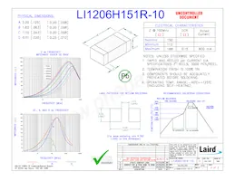 LI1206H151R-10 Datenblatt Cover