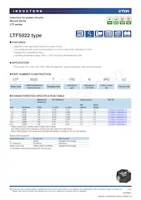LTF5022T-6R8N1R6-LC Datasheet Copertura
