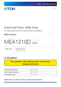 MEA1210D501RT001數據表 封面