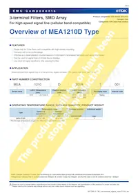 MEA1210D501RT001 Datasheet Page 3
