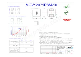 MGV12071R8M-10 Datasheet Copertura