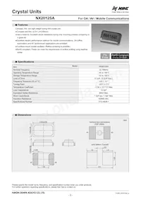 NX2012SA-32.768K-STD-MUB-1 Datasheet Cover