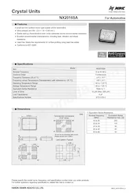 NX2016SA-40M-STD-CZS-3 Datasheet Cover
