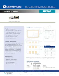 NX5031E0166.666666 Datasheet Cover