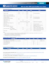 NX5031E0166.666666 Datasheet Page 2