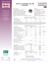 OH100-71005SV-100.0M Datasheet Cover