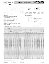 PTL2012-F27NT Datasheet Copertura