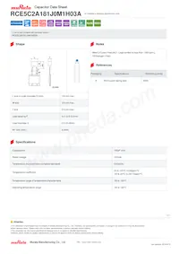 RCE5C2A181J0M1H03A Datasheet Copertura