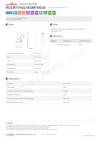 RCER71H221K0M1H03A Datasheet Cover