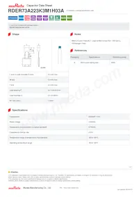 RDER73A223K3M1H03A Datenblatt Cover