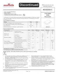 RO3030A-1 Datasheet Cover