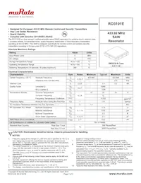 RO3101E Datasheet Cover