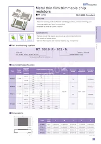 RT0603R-182-M Datasheet Copertura