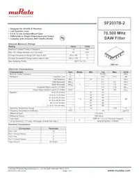 SF2037B-2 Datasheet Cover
