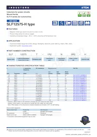 SLF12575T-150M4R7-H Datenblatt Cover