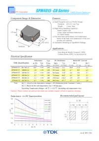 SPM4015T-1R0M-CA Datasheet Cover