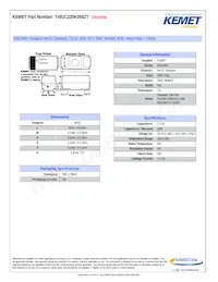 T491C225K050ZT Datasheet Cover