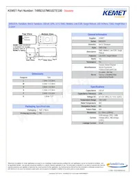 T495D107M010ZTE100 Datasheet Cover