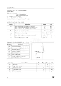 USBUF01P6 Datasheet Page 2