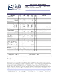 VCO-116TC Datasheet Cover