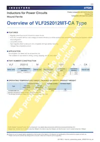 VLF252012MT-R68N-CA數據表 頁面 3