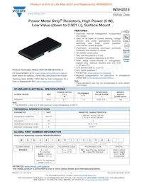 WSH2818R1000FEA Datasheet Cover
