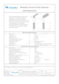 2220J1K00103JGT Datasheet Copertura