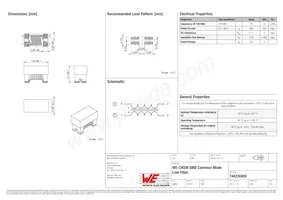 744230450 Datasheet Copertura