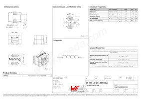 74437429203101 Datasheet Cover