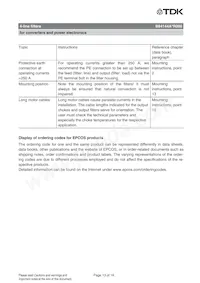 B84144A0050R000 Datasheet Pagina 13