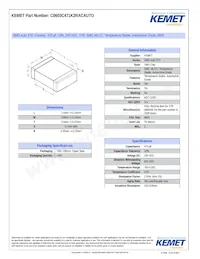 C0603C471K2RACAUTO Datasheet Copertura