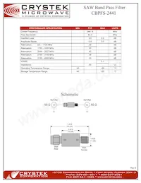 CBPFS-2441 Datasheet Pagina 2