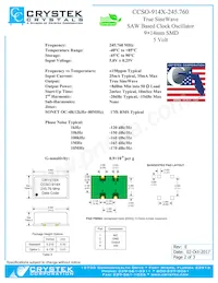 CCSO-914X-245.760 Datasheet Pagina 2