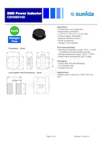 CDH30D14DHF-4R7MC Datasheet Cover