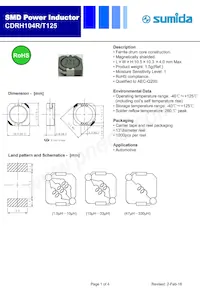 CDRH104RT125NP-470MC Datasheet Cover