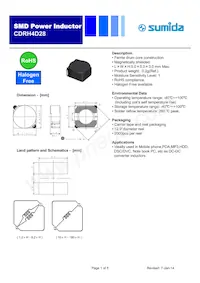 CDRH4D28NP-120NC Datasheet Cover