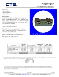 CER0243D Datasheet Copertura