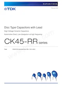 CK45-R3DD102KAVRA Таблица данных Обложка