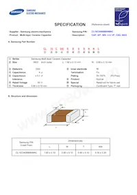 CL10C040BB8NNNC Datasheet Cover