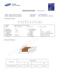 CL31B103KHFNFNE Datenblatt Cover