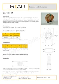 CMT-8109 Datasheet Cover