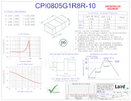 CPI0805G1R8R-10 데이터 시트 표지