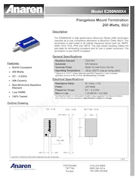 E200N50X4 Datasheet Cover