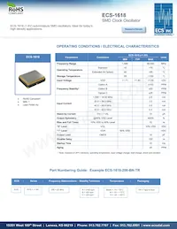 ECS-1618-260-BN-TR 데이터 시트 표지