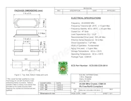 ECS-200-CDX-0914 Datasheet Cover