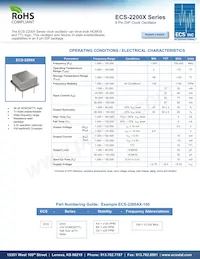 ECS-2200BX-500 Datasheet Cover