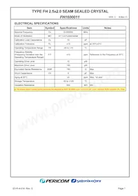 FH1600011 Datasheet Pagina 3