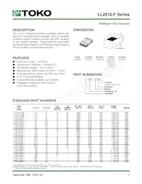 LL2012-F1N8S Datasheet Copertura