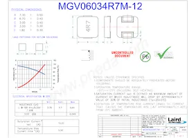 MGV06034R7M-12 Datasheet Copertura