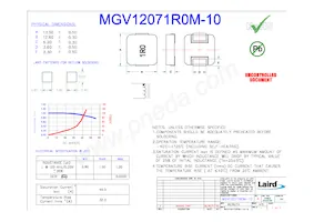 MGV12071R0M-10 데이터 시트 표지